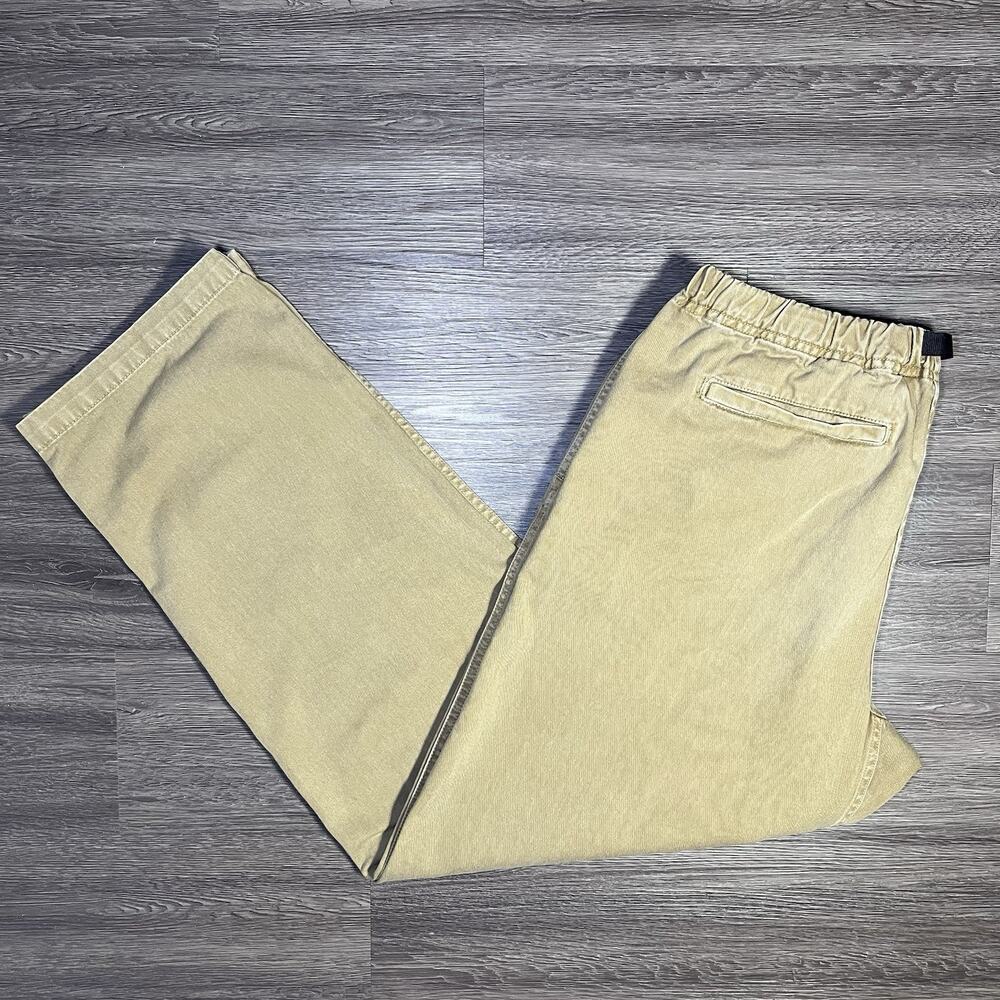 Gramicci Original G-Pant Mens M 32x32 Camel Pigment Dyed Climbing Belted EUC